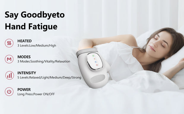 Hand Massager with Heat and Compression For Arthritis and Carpal Tunnel