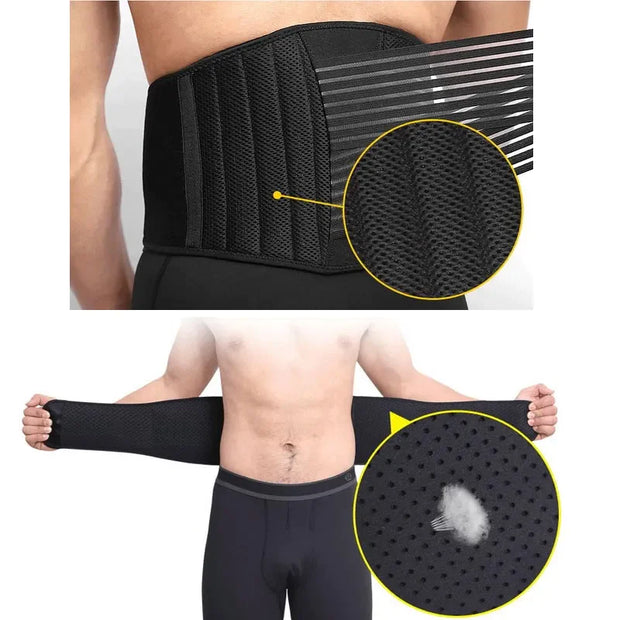 Lower Back Support Brace Lumbar Waist Belt