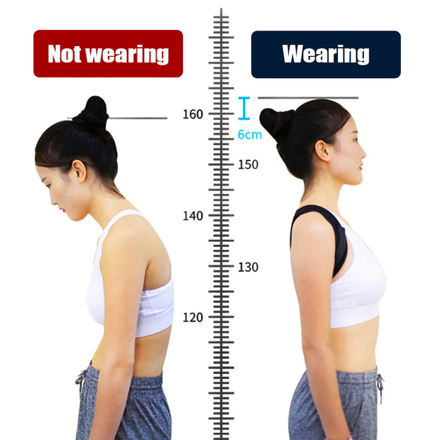 Adjustable Shoulder Back Posture Corrector Brace Belt Strap