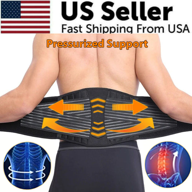 Lower Back Support Brace Lumbar Waist Belt