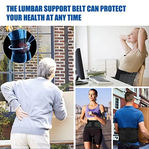 Lower Back Support Brace Lumbar Waist Belt